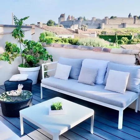 La Maison Blanche 5*, Piscine&vue Cité Médiévale * Carcasona