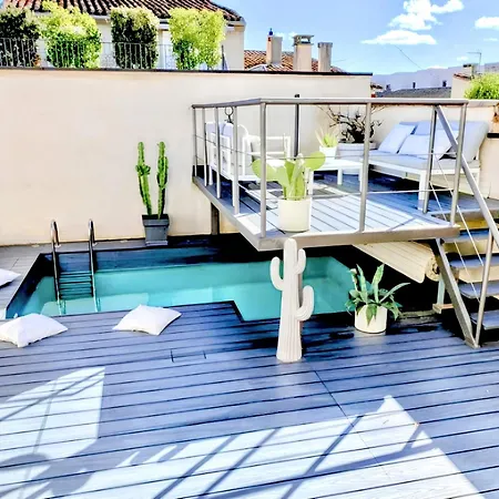 La Maison Blanche 5*, Piscine&vue Cité Médiévale * Carcasona