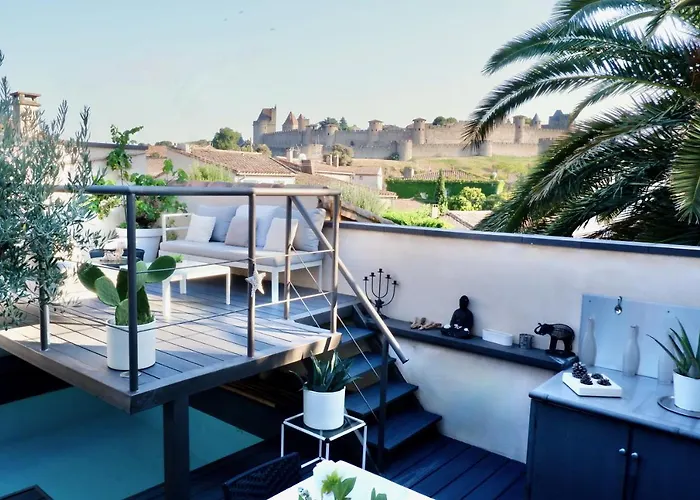 La Maison Blanche 5*, Piscine & Vue Cite Medievale Villa