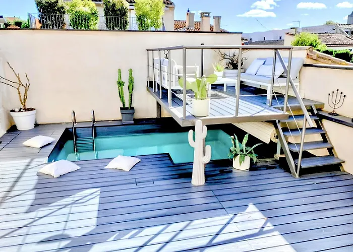 La Maison Blanche 5*, Piscine & Vue Cite Medievale * Carcassonne